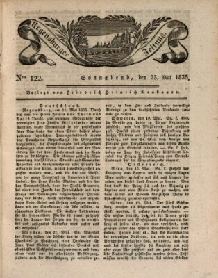 Regensburger Zeitung Samstag 23. Mai 1835