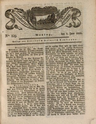 Regensburger Zeitung Montag 1. Juni 1835