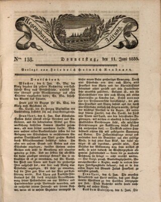 Regensburger Zeitung Donnerstag 11. Juni 1835