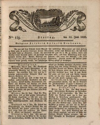 Regensburger Zeitung Freitag 12. Juni 1835