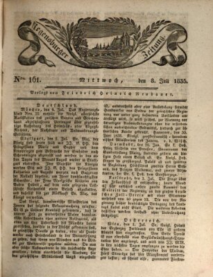 Regensburger Zeitung Mittwoch 8. Juli 1835