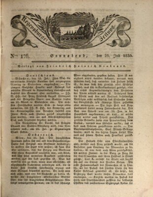 Regensburger Zeitung Samstag 25. Juli 1835