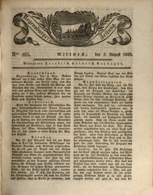 Regensburger Zeitung Mittwoch 5. August 1835