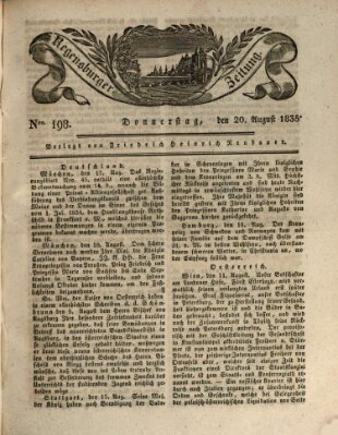 Regensburger Zeitung Donnerstag 20. August 1835