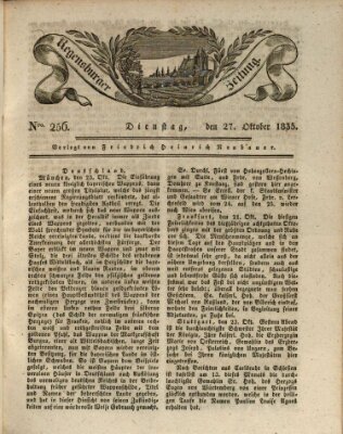 Regensburger Zeitung Dienstag 27. Oktober 1835