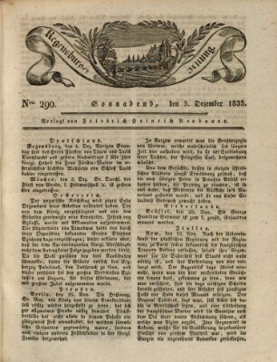 Regensburger Zeitung Samstag 5. Dezember 1835