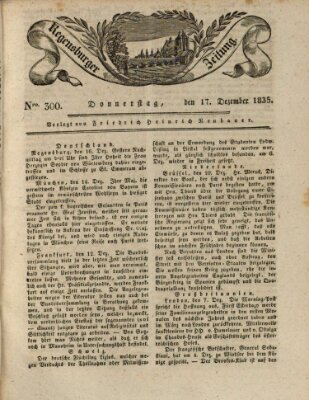 Regensburger Zeitung Donnerstag 17. Dezember 1835