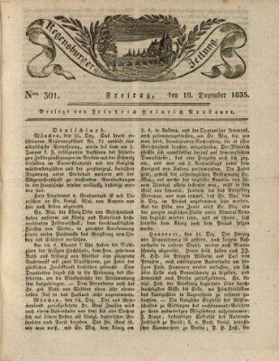 Regensburger Zeitung Freitag 18. Dezember 1835