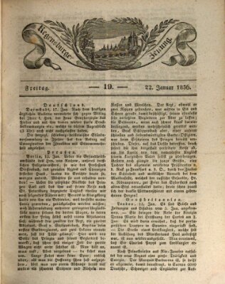 Regensburger Zeitung Freitag 22. Januar 1836