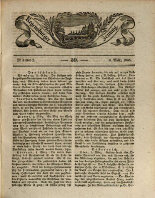 Regensburger Zeitung Mittwoch 9. März 1836