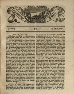 Regensburger Zeitung Freitag 18. März 1836