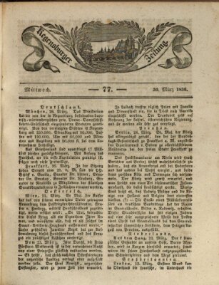 Regensburger Zeitung Mittwoch 30. März 1836