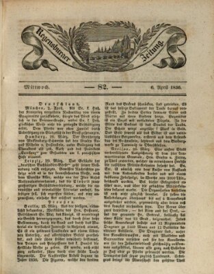 Regensburger Zeitung Mittwoch 6. April 1836