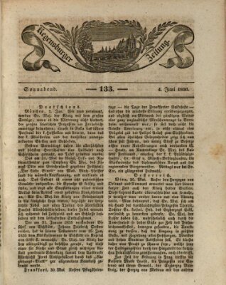 Regensburger Zeitung Samstag 4. Juni 1836