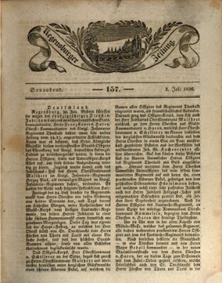 Regensburger Zeitung Samstag 2. Juli 1836