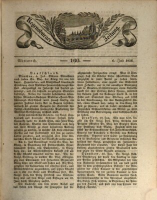 Regensburger Zeitung Mittwoch 6. Juli 1836