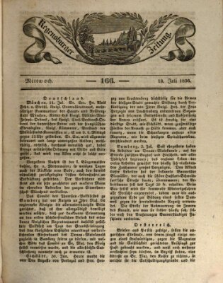 Regensburger Zeitung Mittwoch 13. Juli 1836