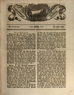 Regensburger Zeitung Samstag 23. Juli 1836