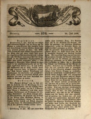 Regensburger Zeitung Montag 25. Juli 1836