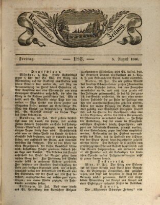 Regensburger Zeitung Freitag 5. August 1836