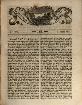 Regensburger Zeitung Dienstag 9. August 1836