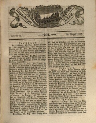 Regensburger Zeitung Dienstag 23. August 1836