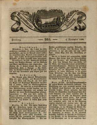 Regensburger Zeitung Freitag 4. November 1836