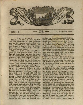 Regensburger Zeitung Montag 14. November 1836