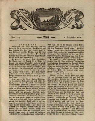 Regensburger Zeitung Freitag 2. Dezember 1836