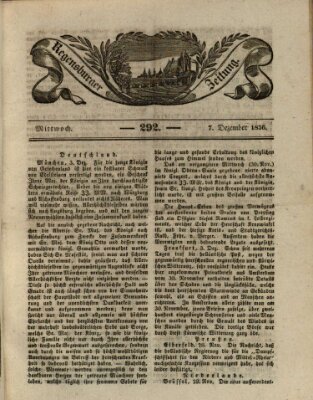 Regensburger Zeitung Mittwoch 7. Dezember 1836