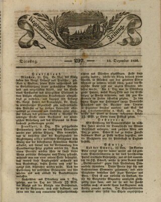 Regensburger Zeitung Dienstag 13. Dezember 1836