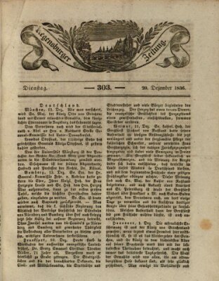 Regensburger Zeitung Dienstag 20. Dezember 1836