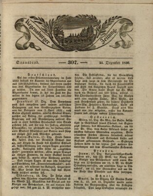 Regensburger Zeitung Samstag 24. Dezember 1836