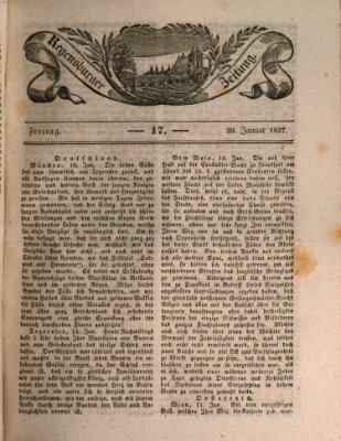 Regensburger Zeitung Freitag 20. Januar 1837