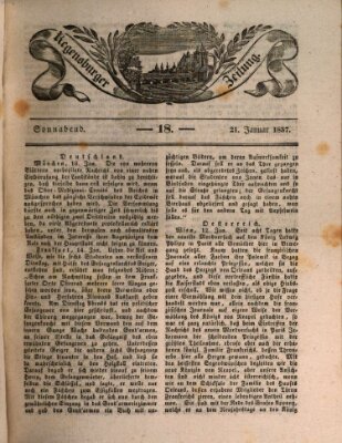Regensburger Zeitung Samstag 21. Januar 1837