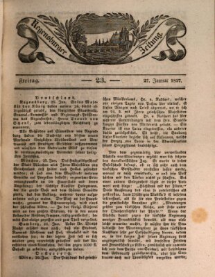 Regensburger Zeitung Freitag 27. Januar 1837