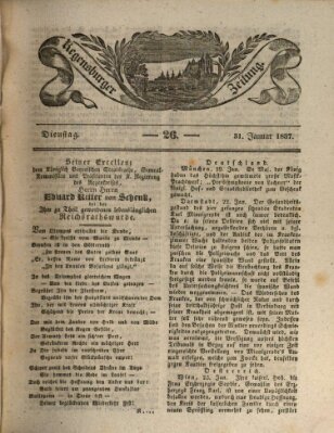 Regensburger Zeitung Dienstag 31. Januar 1837