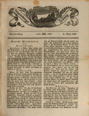 Regensburger Zeitung Donnerstag 9. März 1837