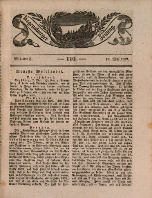 Regensburger Zeitung Mittwoch 10. Mai 1837