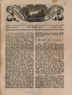 Regensburger Zeitung Samstag 13. Mai 1837