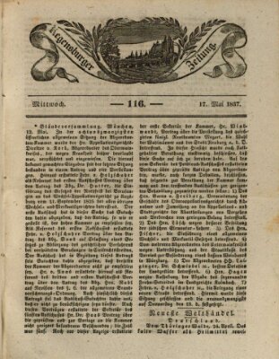 Regensburger Zeitung Mittwoch 17. Mai 1837