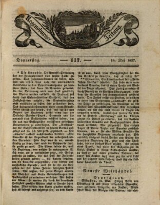 Regensburger Zeitung Donnerstag 18. Mai 1837