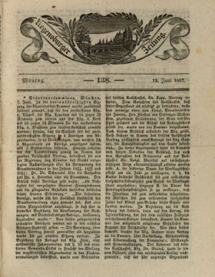 Regensburger Zeitung Montag 12. Juni 1837