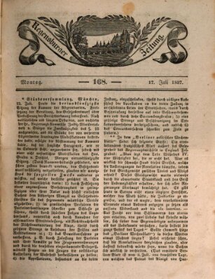 Regensburger Zeitung Montag 17. Juli 1837