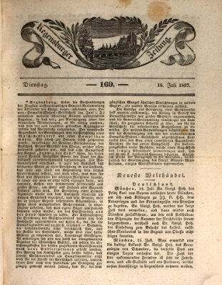 Regensburger Zeitung Dienstag 18. Juli 1837