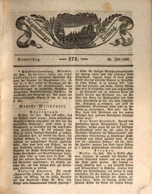 Regensburger Zeitung Donnerstag 20. Juli 1837