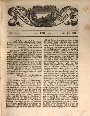 Regensburger Zeitung Mittwoch 26. Juli 1837