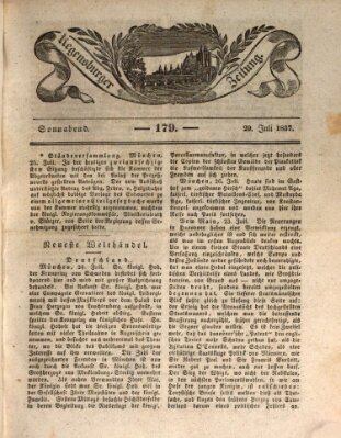 Regensburger Zeitung Samstag 29. Juli 1837