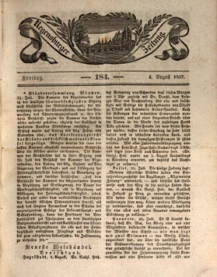 Regensburger Zeitung Freitag 4. August 1837