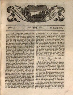 Regensburger Zeitung Freitag 25. August 1837